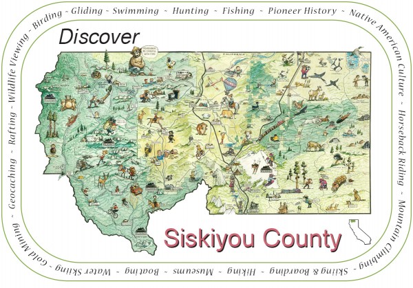 Siskiyou County Illustrated Map